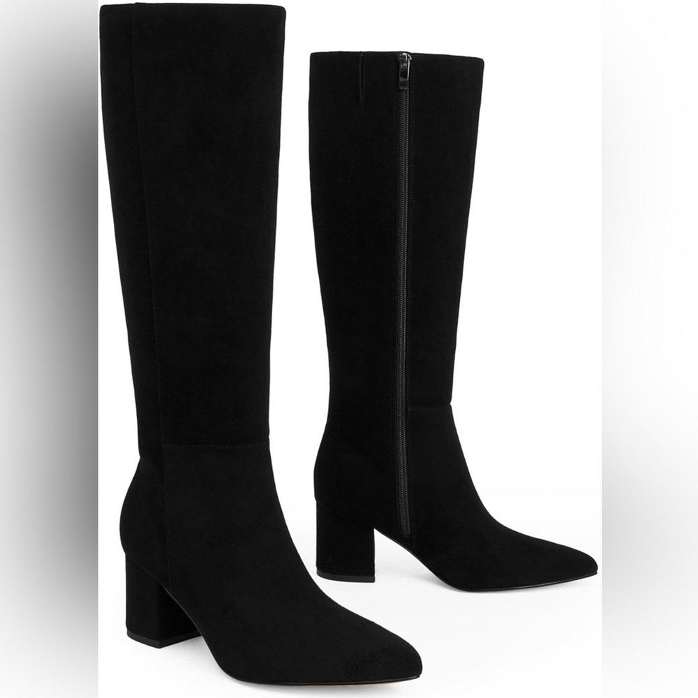 Elegant Black Knee-High Women's Boots